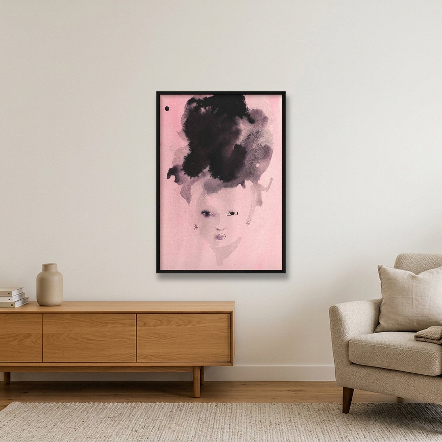 printspace marie antoinettte — 70×100cm, 28×39" Black Frame