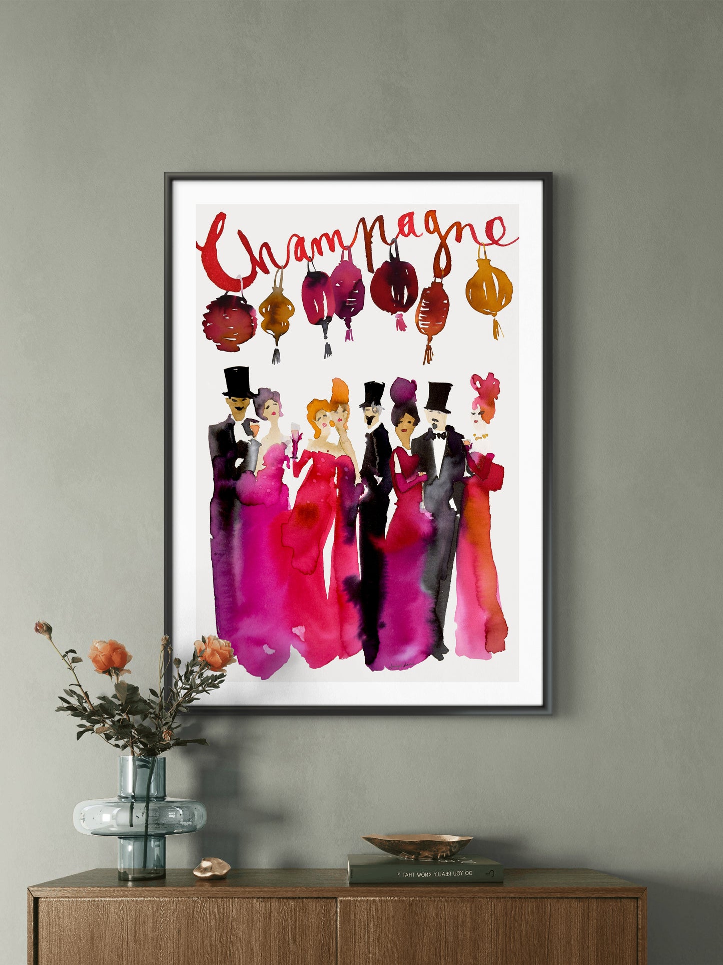 The Champagne Party - Cream Background