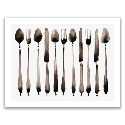 Line of Cutlery